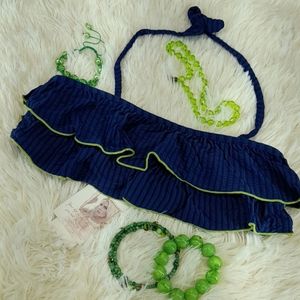 Jessica Simpson NWT Girls Lined Ruffled Bikini Top